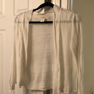 light white cardigan